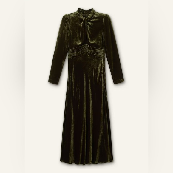 knee length dresses for ladies Me+em Fluid Crepe Twist Front Maxi Dress main image 1